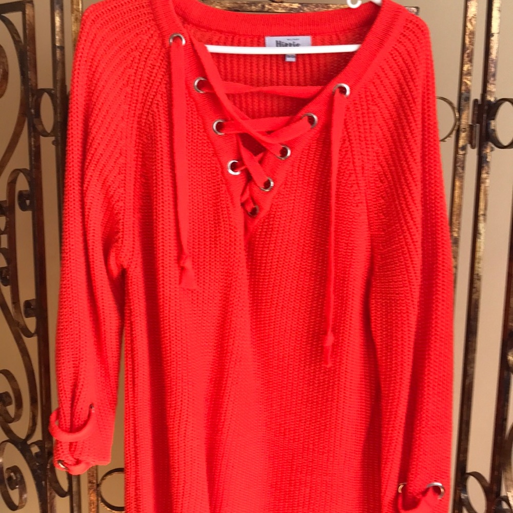 Orange sweater